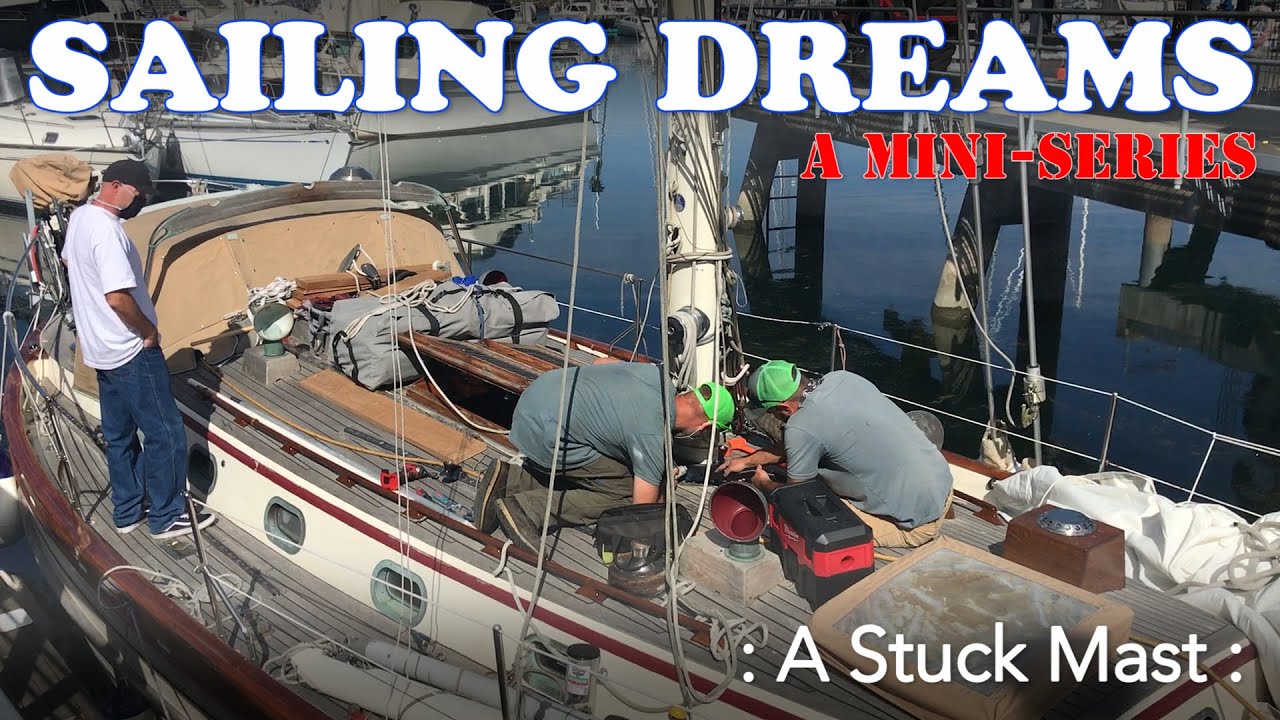 Freeing A Stuck Mast on a 1981 Panda 40 at Seaview Boatyard in Seattle, Washington