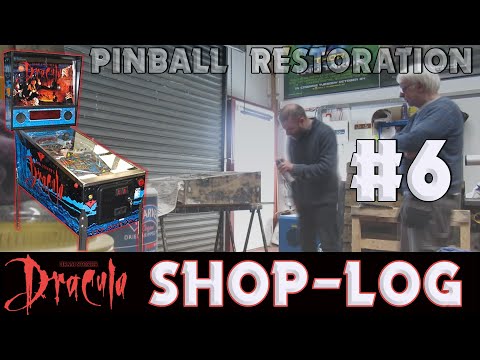 Williams Bram Stoker's Dracula Pinball re-theme & restoration #6  | Repairing the cabinet & Backbox