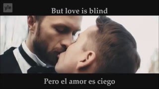 LOVE IS BLIND - CRISTAL SNOW ENGLISH LYRICS & LETRA EN ESPAÑOL. EUROVISION FINLAND 2016.