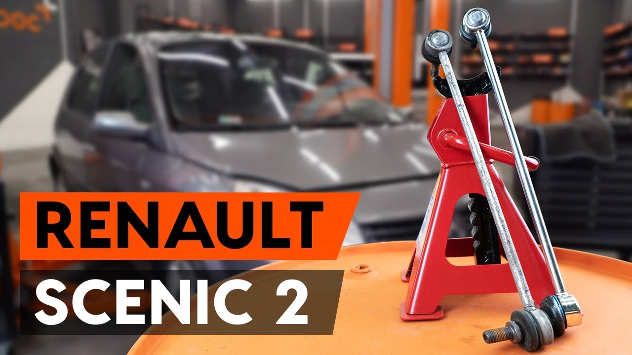 Slik bytter du stabilisatorstag fremme på en Renault Scenic 2 – veiledning