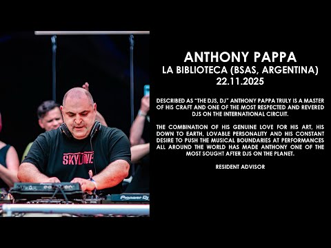 ANTHONY PAPPA (Australia) @ La Biblioteca (BsAs, Argentina) 22.11.2025