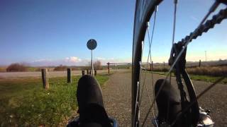 preview picture of video 'Met de handbike onder de slagboom door'