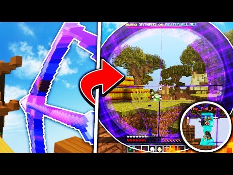 Sniper Bow Texture Pack Challenge! (Minecraft Skywars)