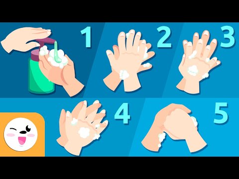 10 pasos para lavarse las manos (Versión corta) - Hábitos de higiene para niños
