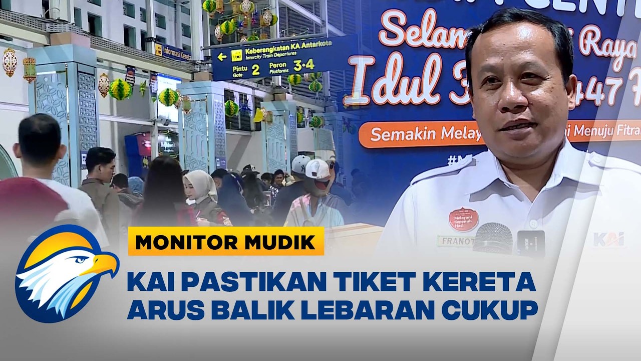 Monitor Mudik - Tiket Kereta API Arus Balik Lebaran 2026 Masih Tersedia