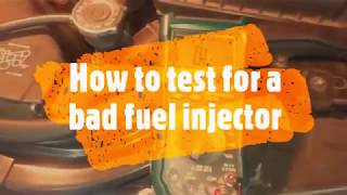 Jeep 4.0 Bad Fuel Injector Test