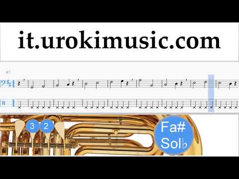 Lezioni di Tuba Jonas Blue - Mama Tutorial Spartito Parte#1 um-i276