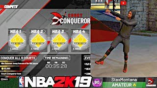 HOW TO WIN EVERY NBA 2K19 COURT CONQUEROR GAME! FASTEST AND EASIEST METHOD! - NBA 2K19 MyPARK