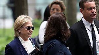 &#39;Overheated&#39; Hillary Clinton Stumbles While Leaving 9/11 Ceremony in New York