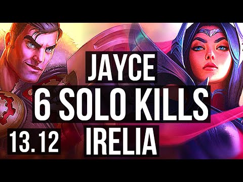 JAYCE vs IRELIA (TOP) | 66% winrate, 6 solo kills | KR Master | 13.12