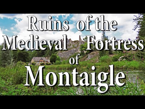 Ruins of the Medieval Fortress of Montaigle Belgium Ruines de la forteresse médiévale Montaigle