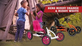 Minamas kartingas pripučiamais ratais - vaikams nuo 3 iki 8 metų | Buddy Orange | Berg 24.20.60.03