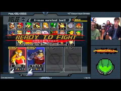 Vista (Falcon) vs Dansdaman (Shiek) - SSBM - Losers Finals - 0402160231