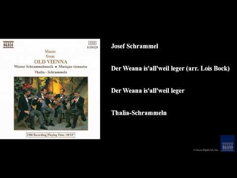 Josef Schrammel, Der Weana is'all'weil leger (arr. Lois Bock), Der Weana is'all'weil leger