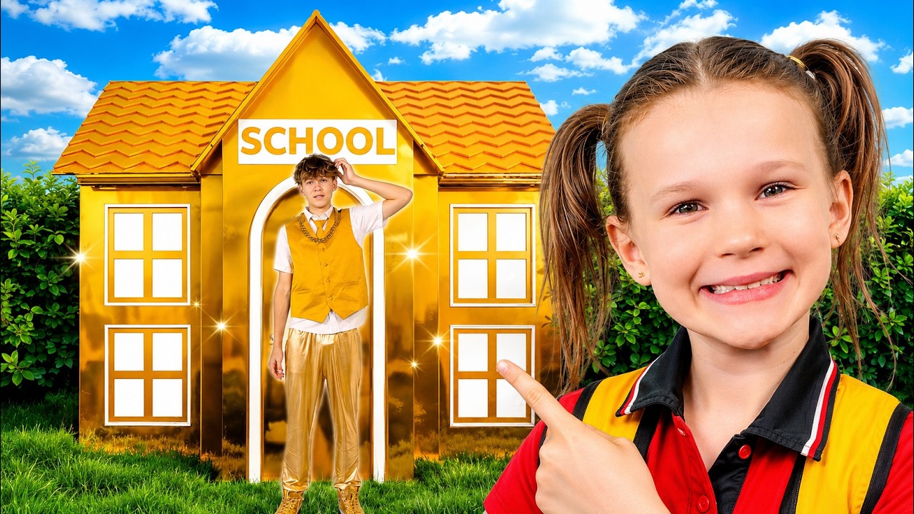 Stephi Makes New Friends at Golden School