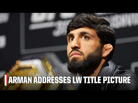 Arman Tsarukyan reacts to Gaethje vs. Pimblett for interim belt, Ilia Topuria’s statement | ESPN MMA