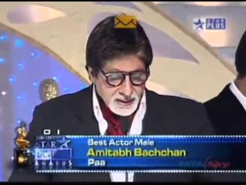 Aishwarya & Abhishek Bachchan Present Best Actor Award to Amitabh Bachchan at Screen Awards 2010   YouTube