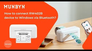 How to connect RW402B device to Windows via Bluetooth 