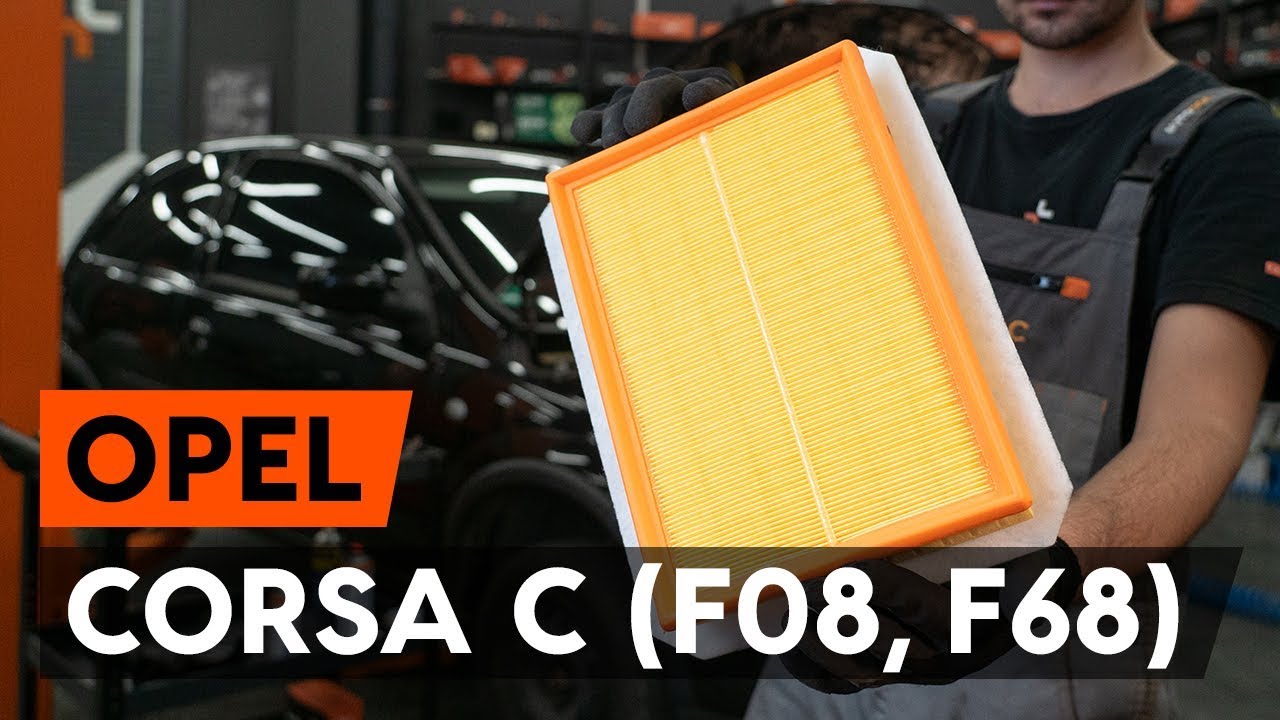 Como mudar filtro de ar em Opel Corsa C - guia de substituição