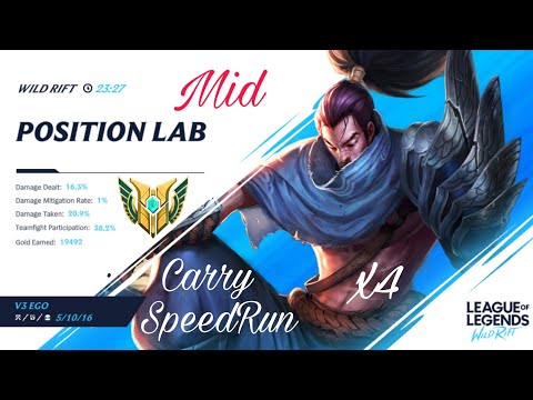 Yasuo vs Ezreal Speed Run Gameplay x4 Wild Rift #4