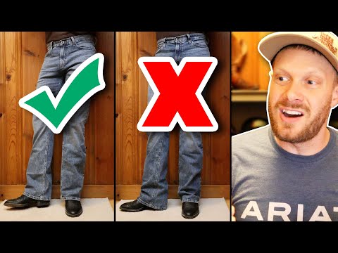 You're wearing the WRONG SIZE JEANS with COWBOY BOOTS