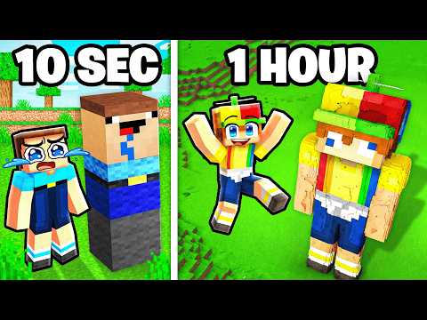 10 Second vs 1 Hour STATUE Build Battle!