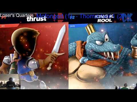 SSBU Losers Semis ThomasTwin1 Mii Swordfighter, Captain Falcon vs MofonGod Min Min, King  K Rool