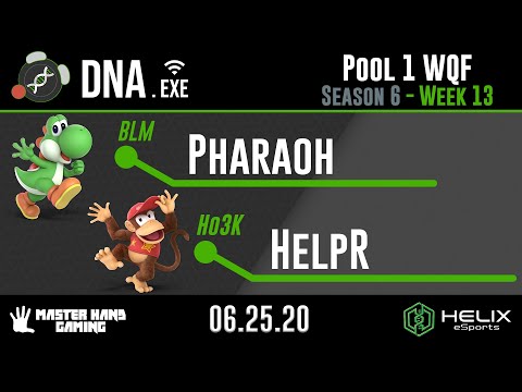 DNA.EXE S6:W13 - BLM | Pharaoh (Yoshi) Vs. Ho3K | HelpR (Diddy Kong) - Pool 1 WQF