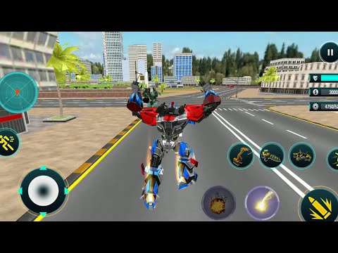 Mechanical Excavator Robot Game Flying Transforme #02 - Android Best Robot Gameplay