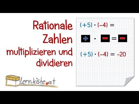 Rationale Zahlen multiplizieren und dividieren - Rechenregeln