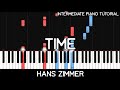 Hans Zimmer - Time (Intermediate Piano Tutorial)