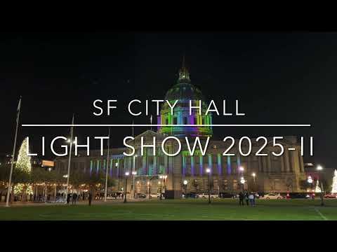 SF City Hall Light Show 2025