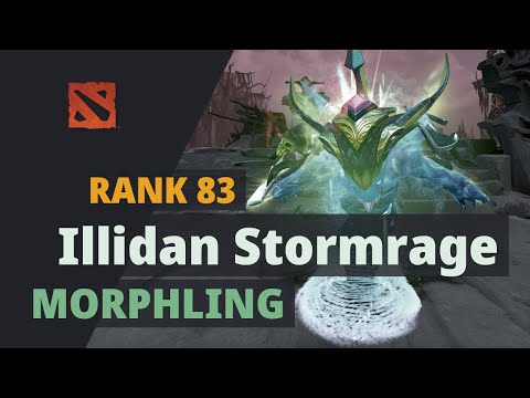 Illidan Stormrage (Rank 83) plays Morphling Dota 2 Full Game
