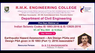 Indian Seismic Codes IS1893: 2016 and IS13920: 2016 - 21-05-2020