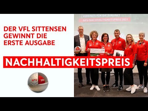 Der VfL Sittensen gewinnt den ersten NFV-Nachhaltigkeitspreis! 🏆