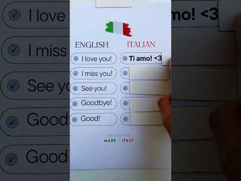 I love you in Italian #learnitalian