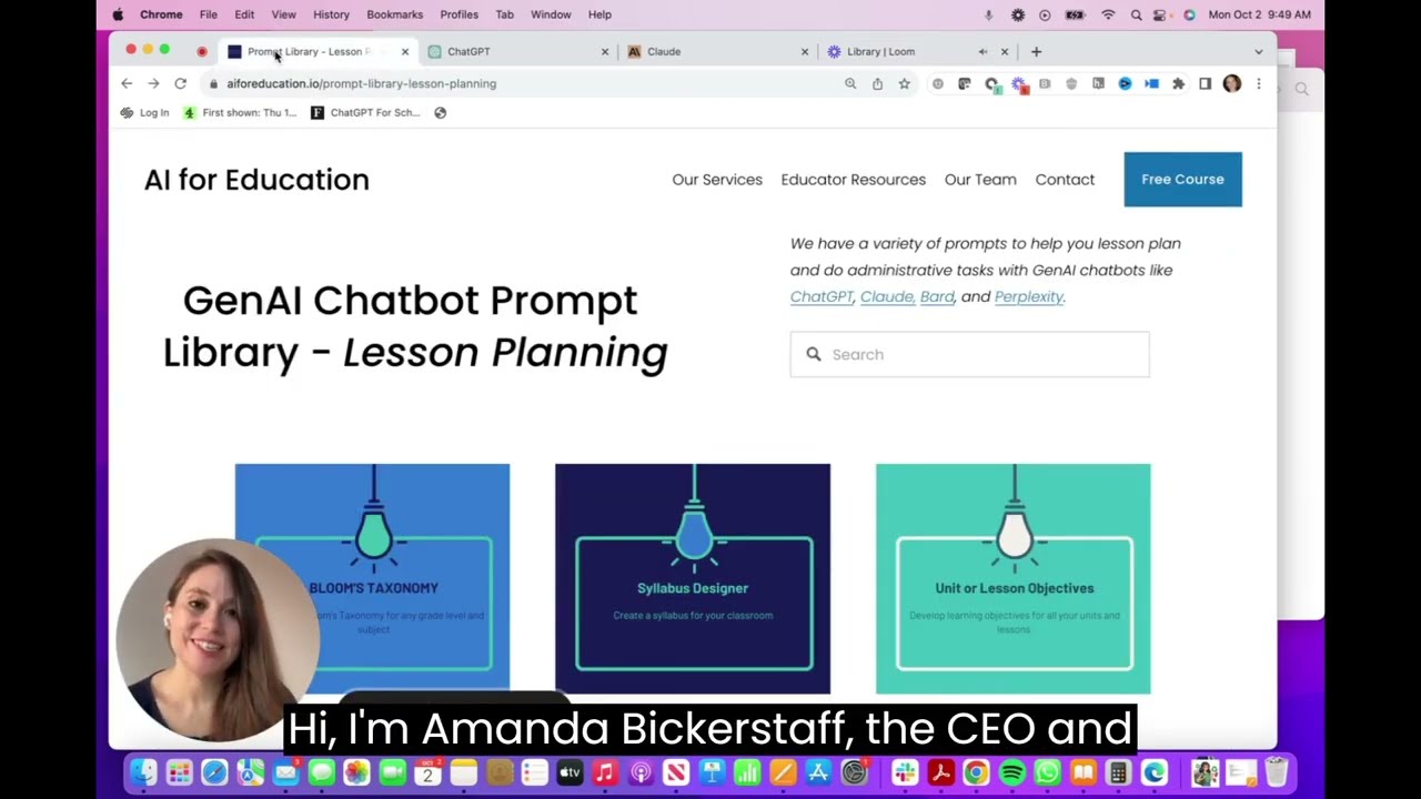 Lesson Planning Prompt Review