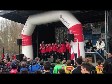 U13 drenge, Sirene Cup 2018 Belgien, Præmieoverrækkelse   Vinder