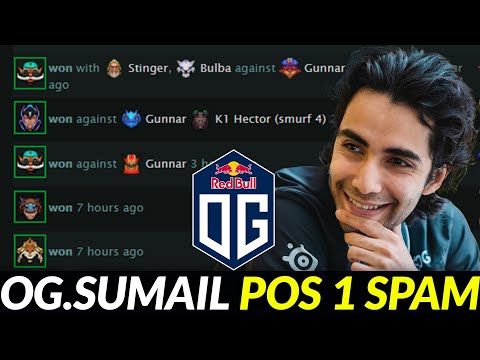 Sumail Spamming Carry to Training Hard for OG pos 1
