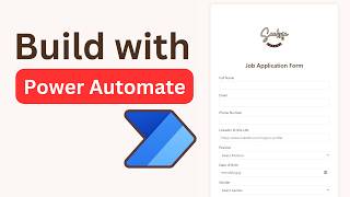 Build a Job Application Portal with Power Automate End to End Tutorial