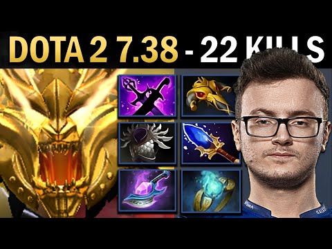 Axe Gameplay Miracle with 22 Kills and Aghanims - Dota 2 7.38