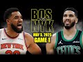 Boston Celtics Vs New York Knicks Full Game 1 Highlights May 5 2025 NBA Playoffs