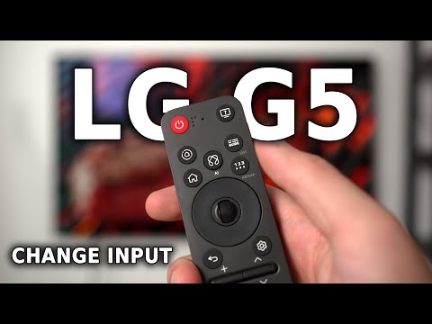 How To Change HDMI/Input - LG G5/C5 OLED (Magic Remote)