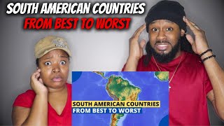 The Demouchets REACT "South American Countries - Ranked from Best to Worst"