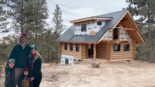 From Trees to Home: 2-year Off-Grid Log Cabin Build- DIY Recap