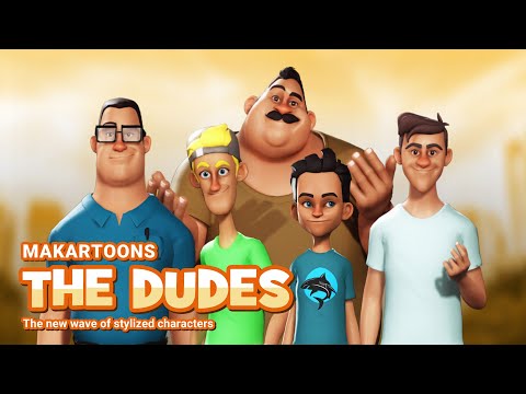 3D Characters from Makar Toons - The Dudes | Character Creator