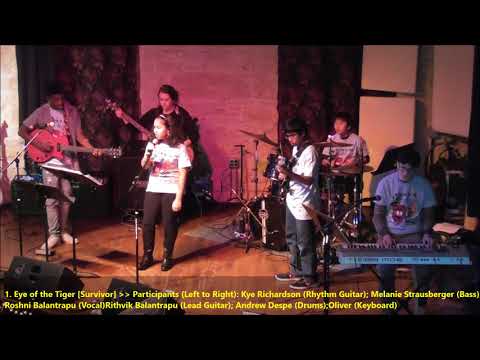 Rithvik and Roshni perform Eye of the Tiger at Hix Bros Rock U 38 Concert