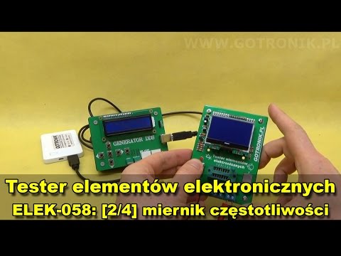 Tester elementów elektronicznych ELEK-058 [2/4] - miernik częstotliwości