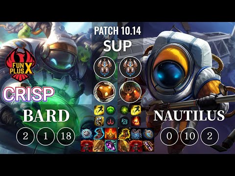 FPX Crisp Bard vs Nautilus Sup - KR Patch 10.14