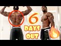 6 DAYS OUT Men’s Physique Bodybuilding Competition |IMPORTANCE OF CALCIUM | Upperbody Workout